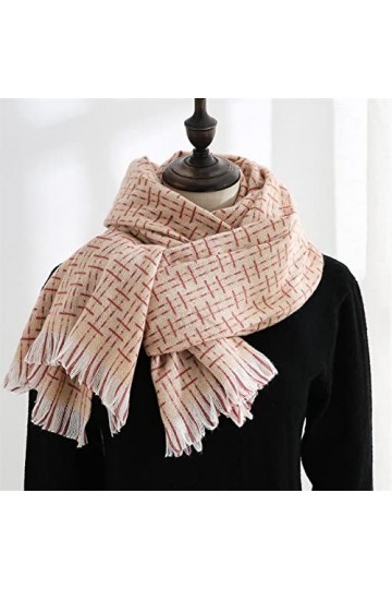 Nouvelles Femmes Écharpes en Cachemire Solide Dame Hiver Épaissir Chaud Doux Pashmina Châles Enveloppes Rose Noir Femme Coule