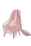 TOBILE Écharpes pour femme imitation pashmina belle écharpe dhiver chaude petit châle à carreaux pour femme long moucheté de
