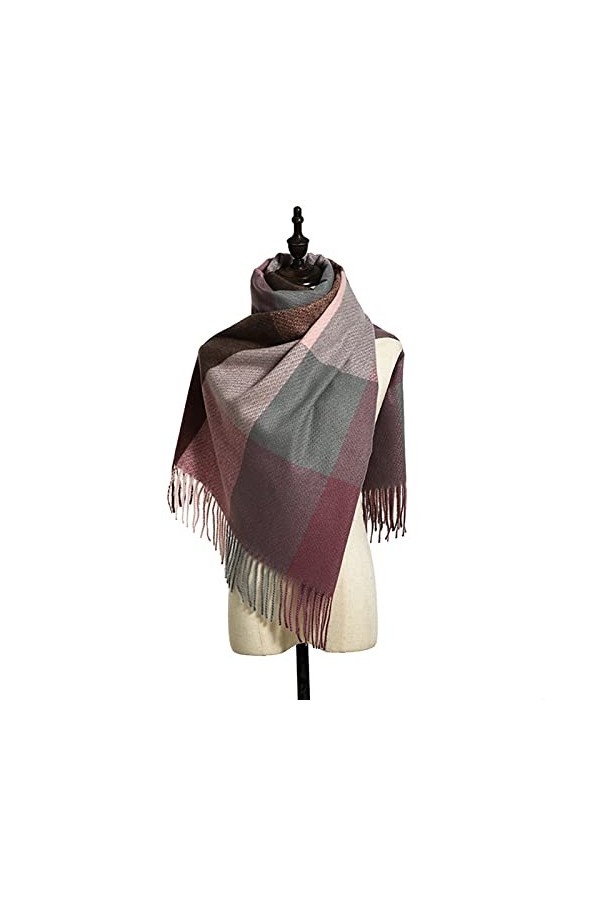 Automne Hiver Doux Élégant Femelle Cachemire Pashmina Foulards Longs Épais Couverture Châle Châle Wraps Wraps Color : 140, S