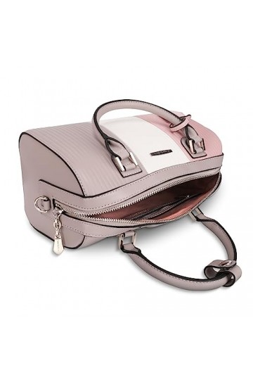 Pomelo Best Sacs à main Rose et Gris Sac à main pour femme avec Sangle détachable