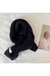 Bysonglezai Foulard Femme Echarpe Homme Châle Écharpe dhiver Style Coréen Tricoté Noir Écharpes Femme Écharpe Automne Taille