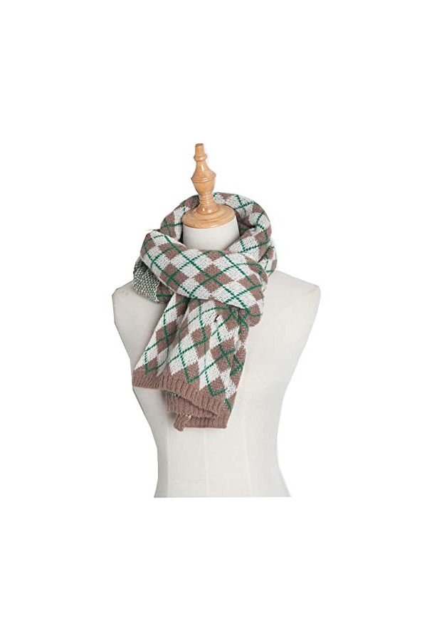 LuisFranklin Foulard Echarpe Femme Soie Cheveux Dames Écharpe De Noël De Mode De Noël Écharpe Tricotée Mignonne Écharpe Festi