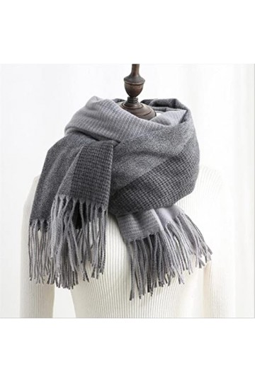 Foulard Femme Cheveux Echarpe Soie Écharpes Femmes Écharpes Chaudes Patchwork Écharpes Femmes Écharpes Épaissies Doux Gland C