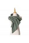 Foulard Femme Soie Cheveux pour De Hiver en Echarpe Écharpe De Luxe Dames Solide Couleur Tricoté Triangle Écharpe Enveloppé P