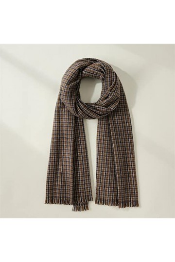 LuisFranklin Foulard Femme Echarpe Soie Cheveux Nouveau Style Femmes Écharpe Plaid Chaud Écharpe Gland Châle Mode Décolleté B
