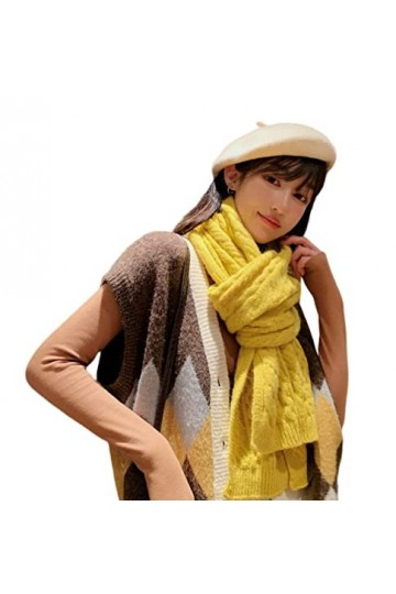 Bysonglezai Foulard Femme Echarpe Homme Châle Confortable Épais Doux Mignon Écharpe Chaud Capricieux Frais Vintage Haute Qual