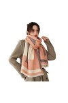 KAYNO Hiver Écharpe Mode Épais Hiver Chaud Écharpe Femmes Cachemire Wraps Foulards De Luxe Double Face Couverture Foulards Lo