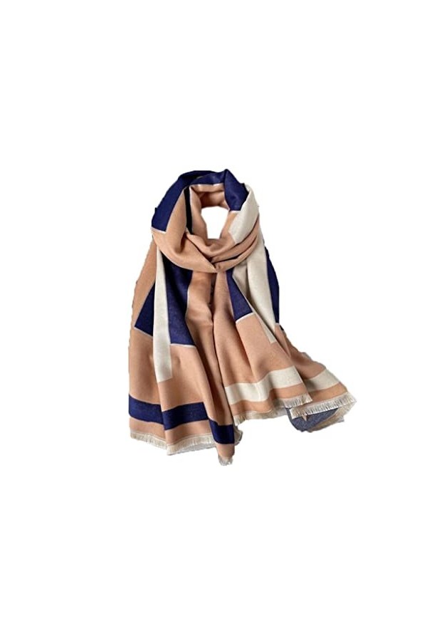 KAYNO Hiver Écharpe Mode Épais Hiver Chaud Écharpe Femmes Cachemire Wraps Foulards De Luxe Double Face Couverture Foulards Lo