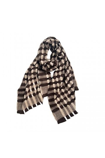 RILOOP Écharpe Châle Imitation Cachemire Écharpe Vague Point Écharpes Automne Hiver Épaississement Chaud Wrap Châle Écharpes 