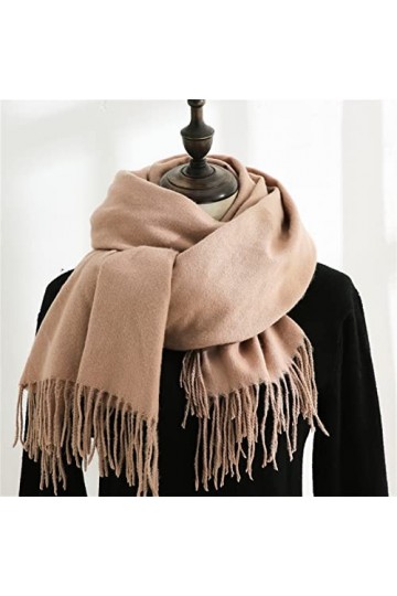 Écharpe En Cachemire Dautomne Et Dhiver Écharpe À La Mode Chaude Et Douce Foulard Color : Brown, Size : 70X180CM 