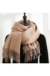 Écharpe En Cachemire Dautomne Et Dhiver Écharpe À La Mode Chaude Et Douce Foulard Color : Brown, Size : 70X180CM 