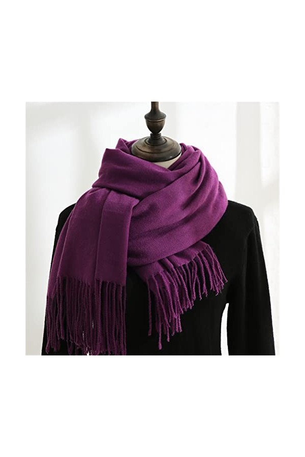 Écharpe En Cachemire Dautomne Et Dhiver Écharpe À La Mode Chaude Et Douce Foulard Color : Brown, Size : 70X180CM 