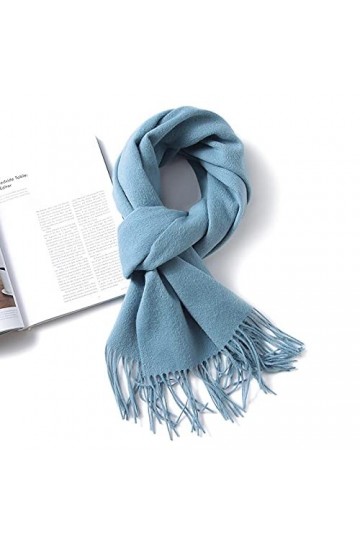 Foulard Echarpe Scarf Scarves Écharpe Femme Bavoir Velours Couleur Pure Châle Double Usage Ultra-Longue Épaisse Dames Écharpe