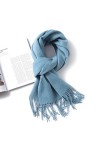 Foulard Echarpe Scarf Scarves Écharpe Femme Bavoir Velours Couleur Pure Châle Double Usage Ultra-Longue Épaisse Dames Écharpe