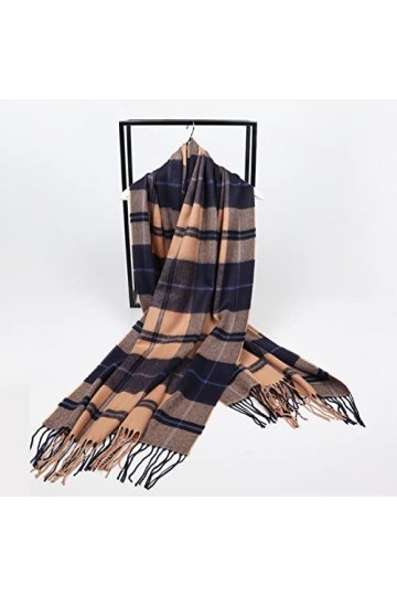 Foulard Femme Cheveux Echarpe Soie Écharpes À Carreaux pour Hommes Écharpes Écharpes pour Femmes Châles Écharpes daffaires 7