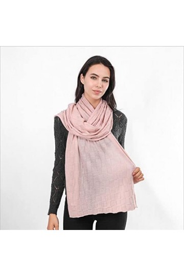 Foulard Femme Soie Cheveux pour De Hiver en Echarpe Écharpe Femmes Écharpe Chaude Femmes Écharpe Wrap Épais Doux Frange Châle