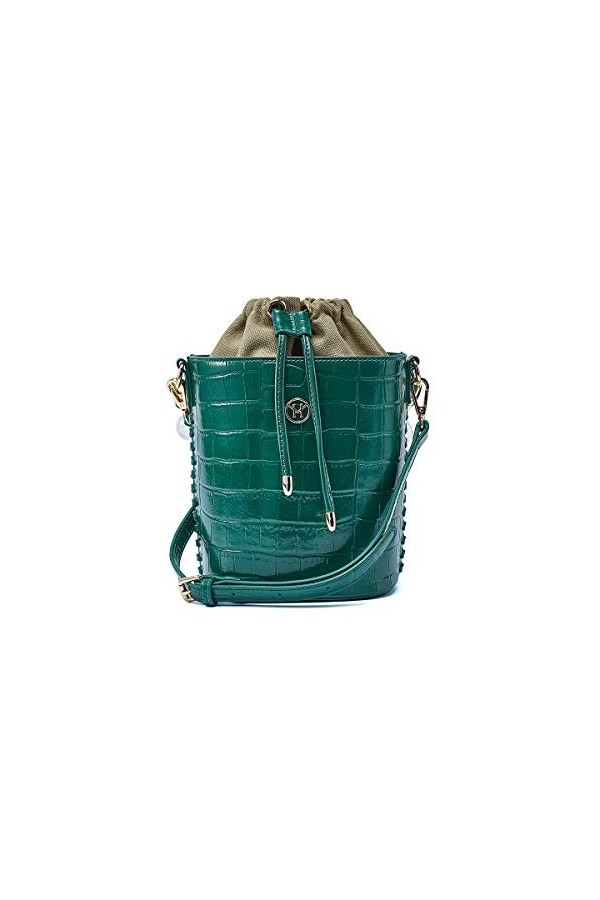 VICTORIA HYDE Femme Sac à Main Sac à Bandoulière Sac Dépaule Sac Messenger Sac Porté épaule Cuir Veritable Beige Forme de se