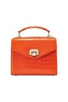 VICTORIA HYDE VH60027 Sac à main en cuir pour femme Orange 15 cm x 11,5 cm x 6 cm, Orange, 15 cm x 11,5 cm x 6 cm, Classique