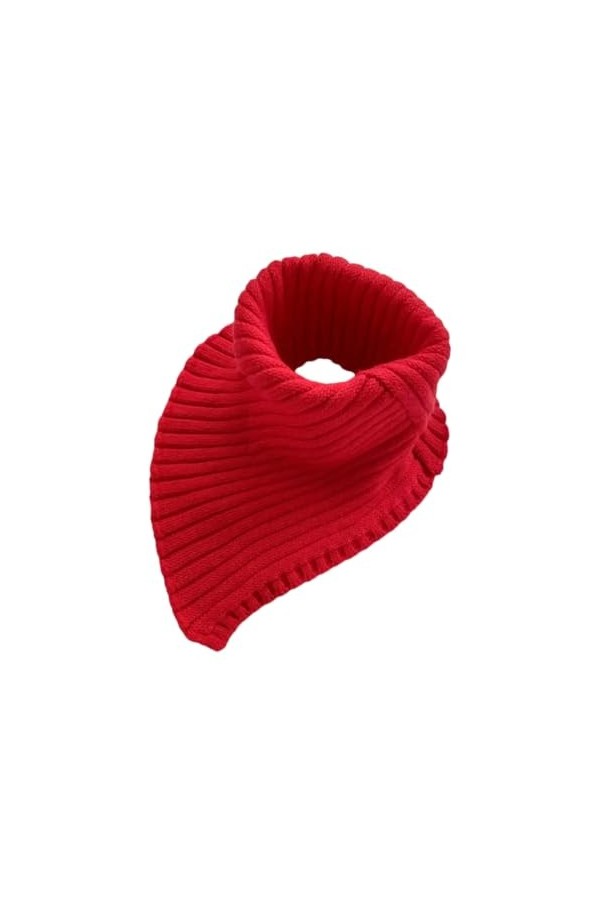 Écharpe tricotée à col roulé pour femme - Automne et hiver - Écharpe détachable, b-violet, taille unique