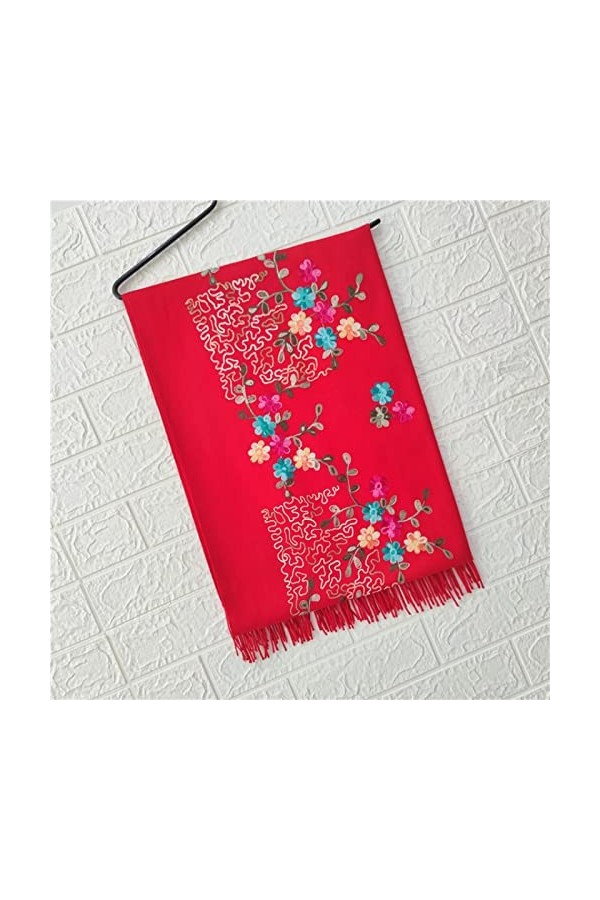 Secuos Nouvelle Écharpe Nationale Russe Grand Carré pour Les Femmes Style Ethnique Imprimé Foulards Dames Rétro Couverture À 