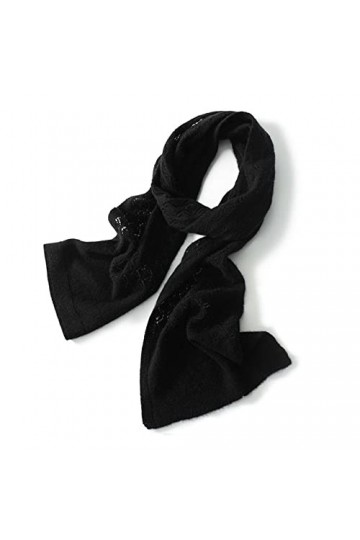 Echarpe Femme Hiver, Cachemire Tricot Foulard Chaud Automne Et Hiver éCharpe pour Le Froid Noël Nouvel An-le noir-20