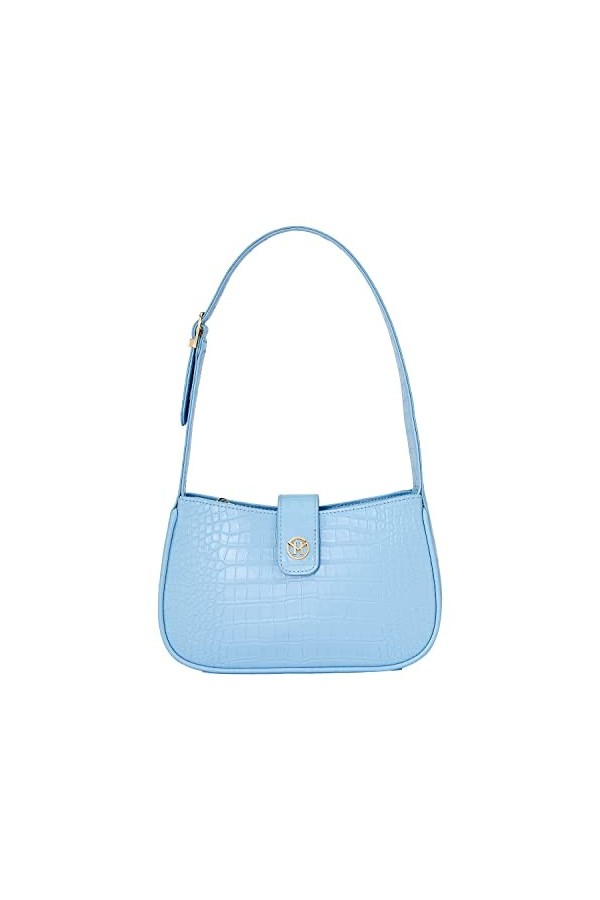 VICTORIA HYDE Sac à main pour femme, bleu, 23,7 cm x 14,7 cm x 7 cm, décontracté