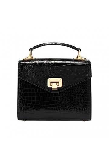 VICTORIA HYDE Sac à main pour femme - Sac à main en cuir - Noir - 15 cm x 11,5 cm x 6 cm, Noir, 15 cm x 11,5 cm x 6 cm, Class