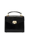 VICTORIA HYDE Sac à main pour femme - Sac à main en cuir - Noir - 15 cm x 11,5 cm x 6 cm, Noir, 15 cm x 11,5 cm x 6 cm, Class