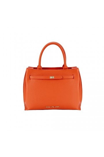 VICTORIA HYDE Sac à main pour femme - Grand sac à main - En cuir synthétique - Noir - Élégant - Orange - VH60044-30 x 24 x 13