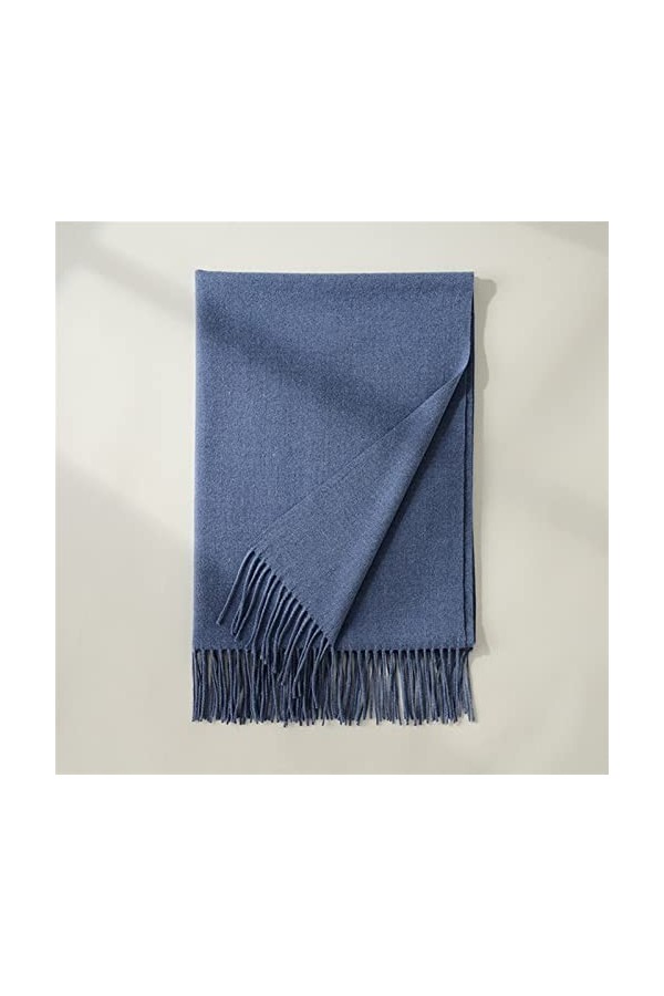 Écharpe De Cachemire De Cachemire Dautomne Et Dhiver Color : Purple Velvet, Size : 180-70cm 