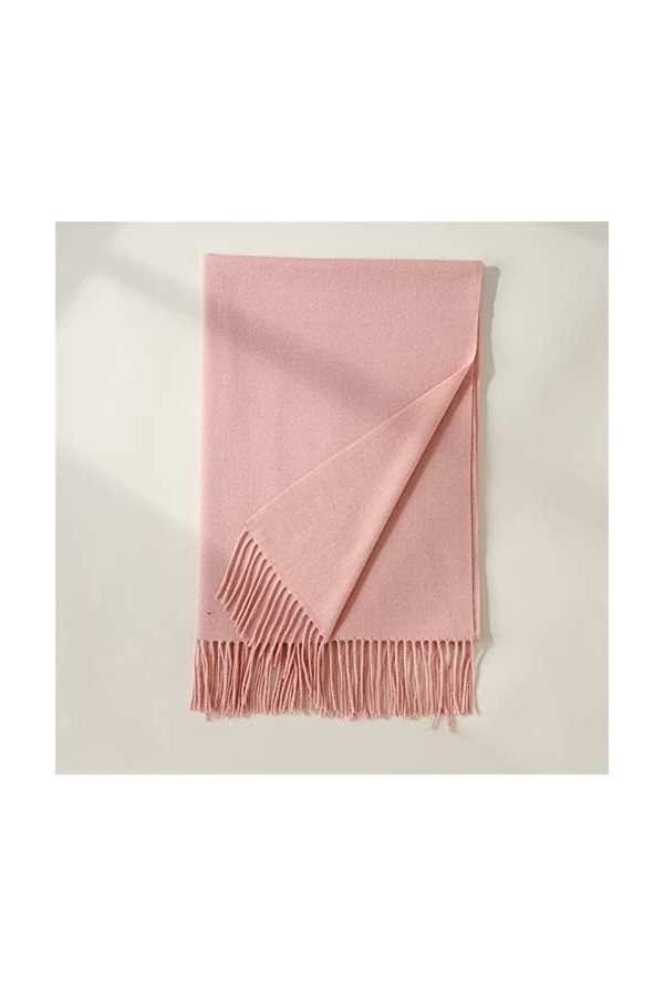 Écharpe De Cachemire De Cachemire Dautomne Et Dhiver Color : Purple Velvet, Size : 180-70cm 