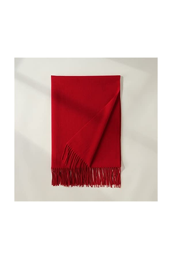 Écharpe De Cachemire De Cachemire Dautomne Et Dhiver Color : Purple Velvet, Size : 180-70cm 