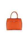 VICTORIA HYDE Sac à main pour femme - Grand sac à main - En cuir synthétique - Noir - Élégant - Orange - VH60044-30 x 24 x 13