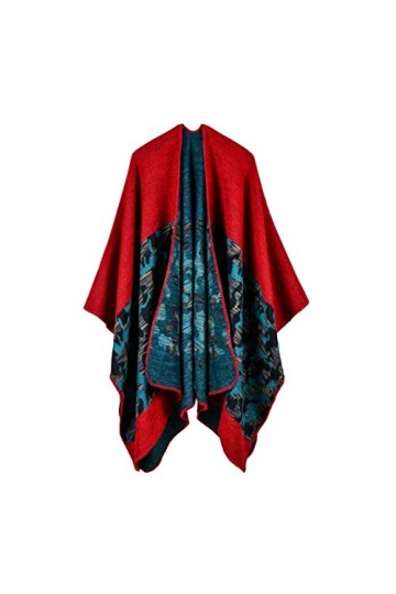 JTRHD Femmes Écharpes Chaudes Wraps Filles de Cachemire de Camouflage Dames et châle épaissi pour Hiver Automne Couleur : Ro