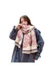 KAYNO Hiver Écharpe Printemps hiver écharpe pour femmes imprimer Pashmina épais chaud châle enveloppes écharpes longue écharp