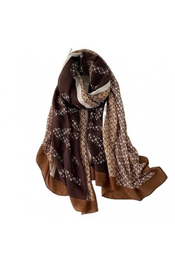 Écharpe de Noël Hiver Femmes Écharpe Imprimer Coton Hijabs Écharpes pour Châles Wraps Pashmina Écharpes de Cou Dames Écharpes