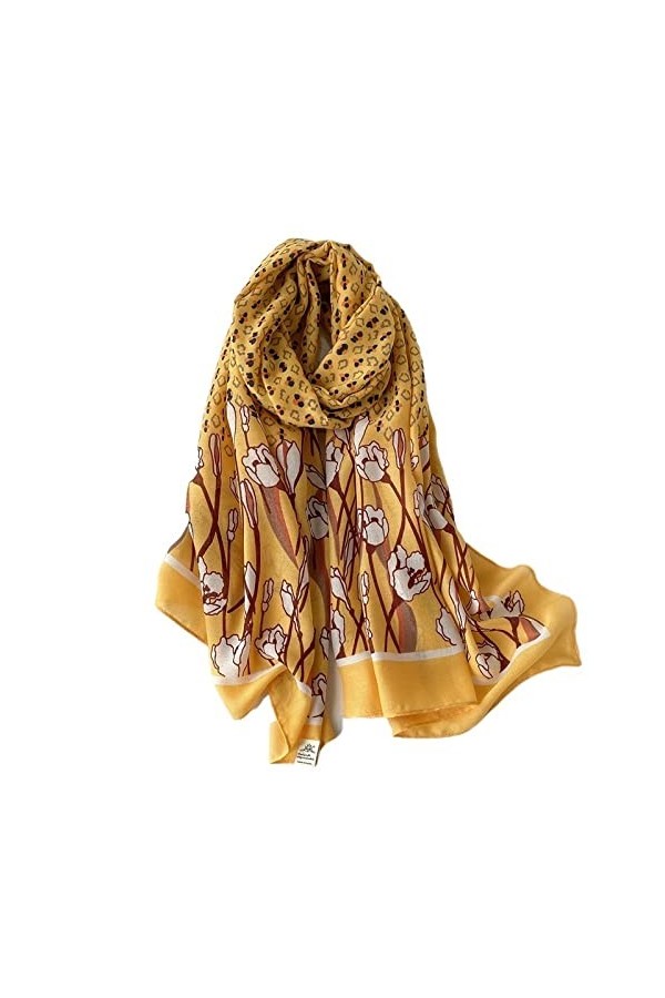 Écharpe de Noël Hiver Femmes Écharpe Imprimer Coton Hijabs Écharpes pour Châles Wraps Pashmina Écharpes de Cou Dames Écharpes