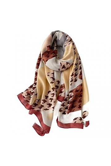 Écharpe de Noël Hiver Femmes Écharpe Imprimer Coton Hijabs Écharpes pour Châles Wraps Pashmina Écharpes de Cou Dames Écharpes