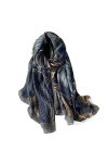 Écharpe de Noël Hiver Femmes Écharpe Imprimer Coton Hijabs Écharpes pour Châles Wraps Pashmina Écharpes de Cou Dames Écharpes