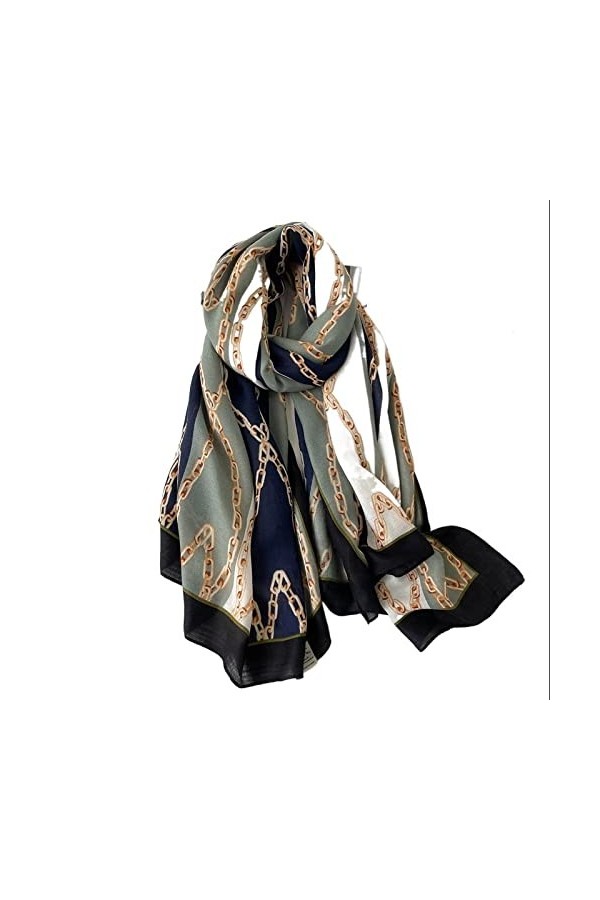 Écharpe de Noël Hiver Femmes Écharpe Imprimer Coton Hijabs Foulards pour Châles Wraps Pashmina Écharpes de Cou Dames Écharpes