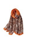 Écharpe de Noël Hiver Femmes Écharpe Imprimer Coton Hijabs Écharpes pour Châles Wraps Pashmina Écharpes de Cou Dames Écharpes