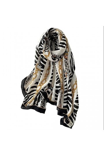 Écharpe de Noël Hiver Femmes Écharpe Imprimer Coton Hijabs Foulards pour Châles Wraps Pashmina Écharpes de Cou Dames Écharpes