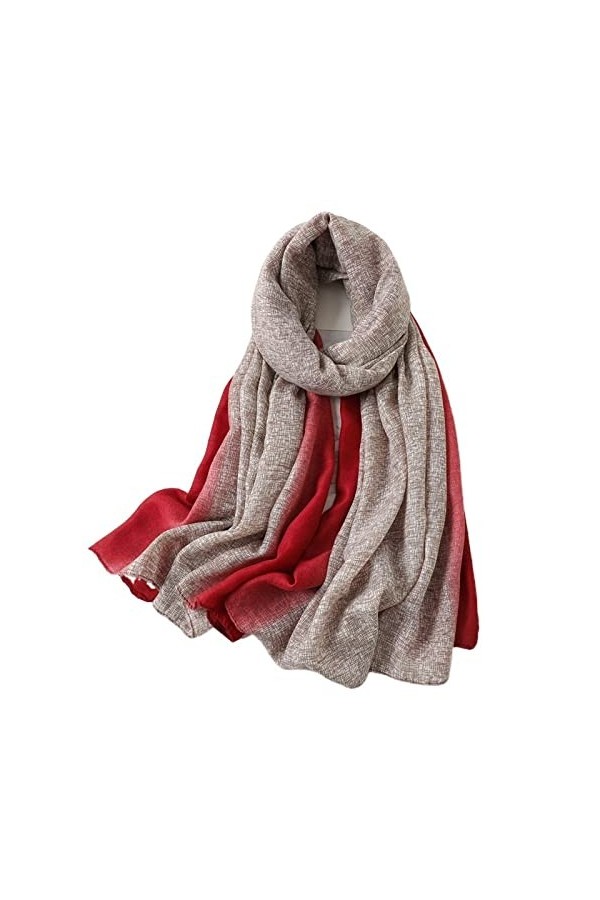 Écharpe de Noël Hiver Femmes Écharpe Imprimer Coton Hijabs Foulards pour Châles Wraps Pashmina Écharpes de Cou Dames Écharpes