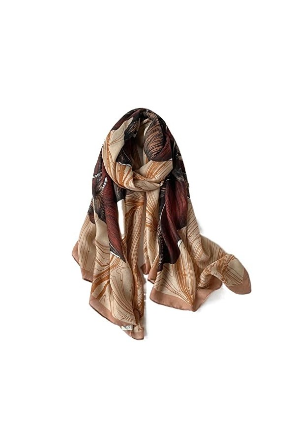 Écharpe de Noël Hiver Femmes Écharpe Imprimer Coton Hijabs Foulards pour Châles Wraps Pashmina Écharpes de Cou Dames Écharpes