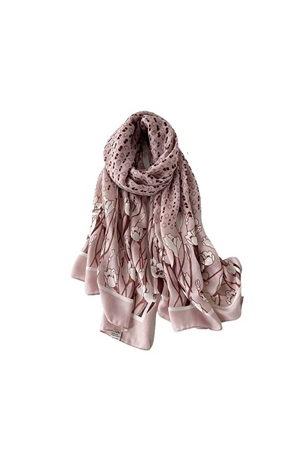 Écharpe de Noël Hiver Femmes Écharpe Imprimer Coton Hijabs Foulards pour Châles Wraps Pashmina Écharpes de Cou Dames Écharpes