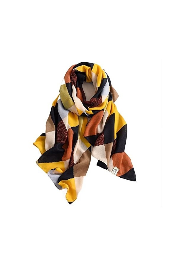 Écharpe de Noël Hiver Femmes Écharpe Imprimer Coton Hijabs Écharpes pour Châles Wraps Pashmina Écharpes de Cou Dames Écharpes