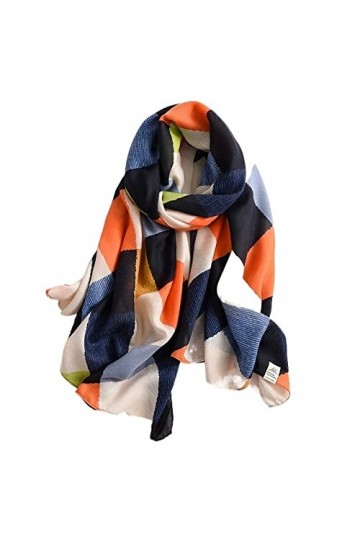 Écharpe de Noël Hiver Femmes Écharpe Imprimer Coton Hijabs Écharpes pour Châles Wraps Pashmina Écharpes de Cou Dames Écharpes