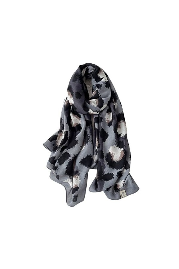 Écharpe de Noël Hiver Femmes Écharpe Imprimer Coton Hijabs Écharpes pour Châles Wraps Pashmina Écharpes de Cou Dames Écharpes