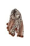 Écharpe de Noël Hiver Femmes Écharpe Imprimer Coton Hijabs Foulards pour Châles Wraps Pashmina Écharpes de Cou Dames Écharpes