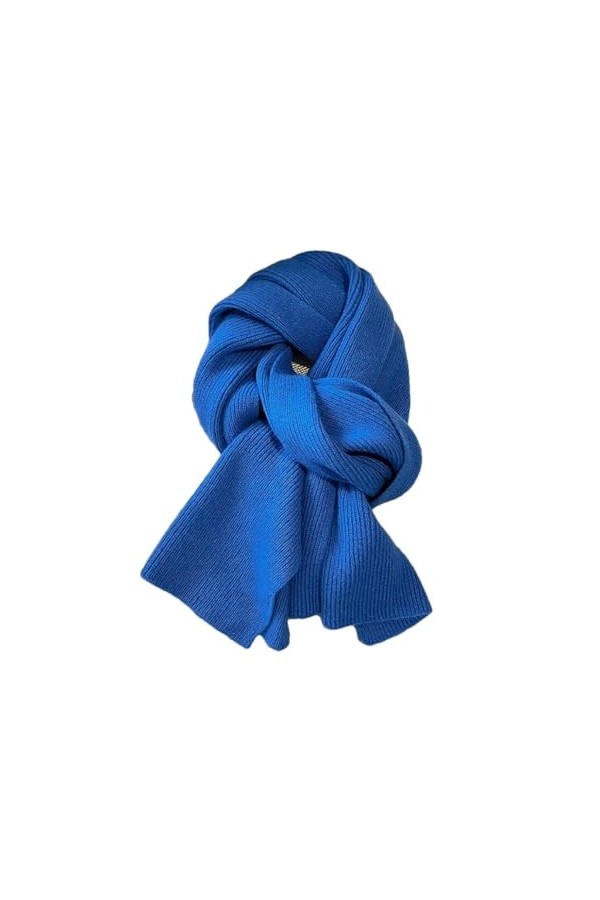 DBFBDTU Écharpe tricotée en laine pour femme - Couleur unie - Doux et chaud - Cadeau dhiver - Châle pashmina - Hijab, DZ096-